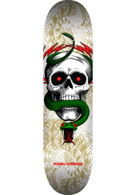 Skull & Snake Birch white-metallic gold Vorderansicht