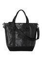 Leather Canvas Tote black Vorderansicht