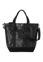Leather Canvas Tote black Vorderansicht