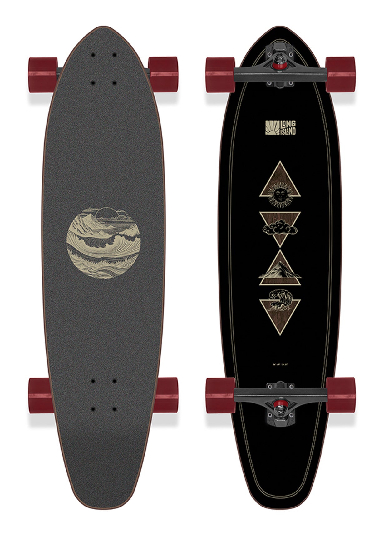 Elements Kicktail 36 black Vorderansicht