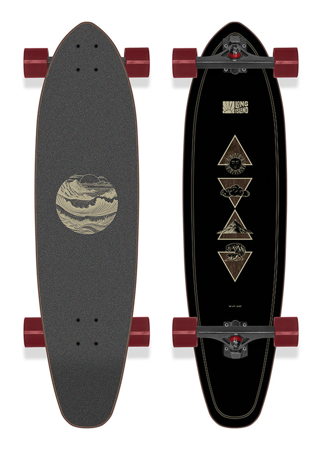 Elements Kicktail 36 black Vorderansicht