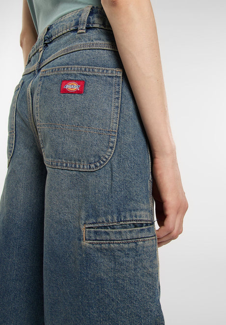 957 13 Inch Denim khakitintedblue Closeup1