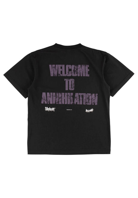x Slipknot Annihilation Boxy Garment-Dyed black Rueckenansicht