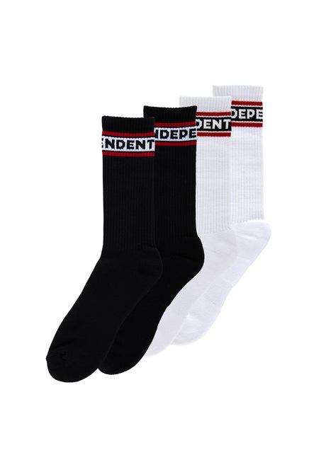 Bar Logo Crew 2-Pack black-white Vorderansicht