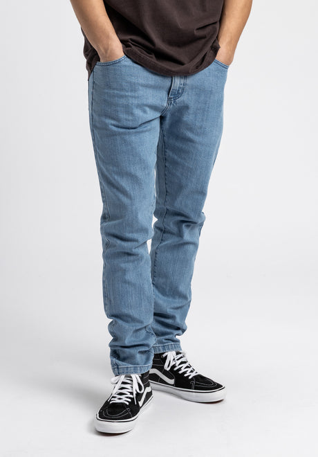 Carum lightbluedenim Rueckenansicht