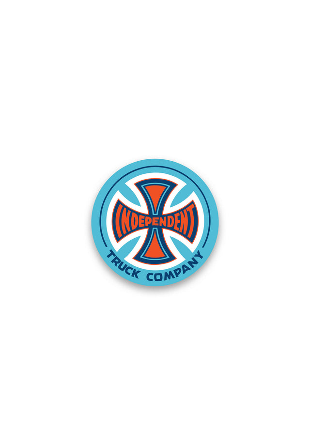Truck Co Legacy Clear Mylar Sticker 5-Pack blue-orange Vorderansicht