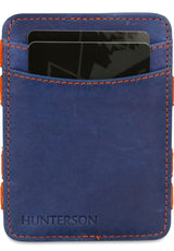 Magic Coin Wallet RFID blue-orange Oberansicht