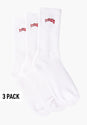 Classic Logo 3 Pack white Vorderansicht