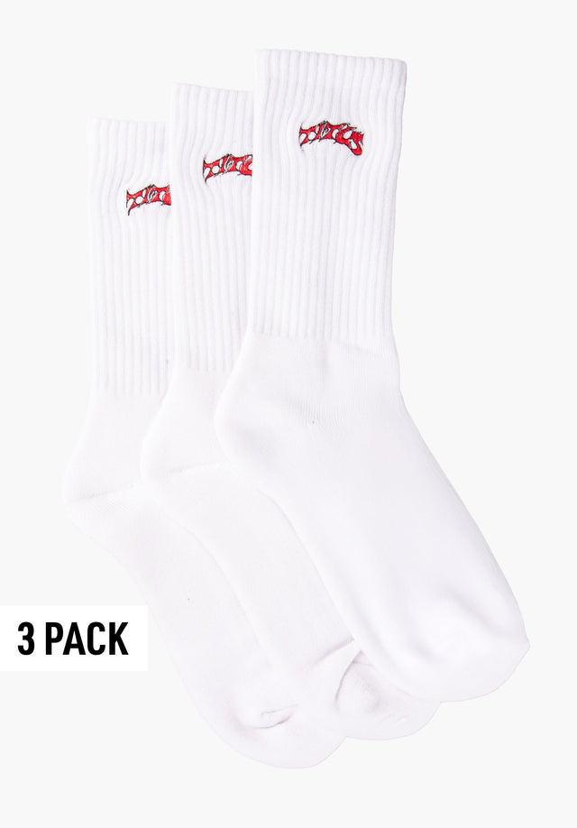 Classic Logo 3 Pack white Vorderansicht
