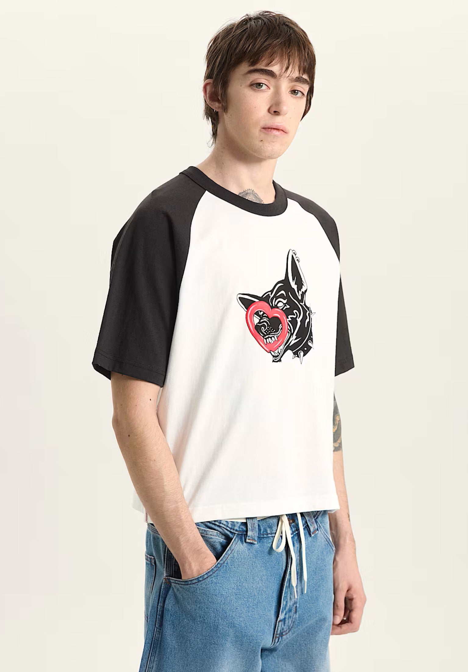 獣道 T-shirt DaigoxMenaRD[XL] LX Dayana Dog Face Short Vans T-Shirt in white for men – TITUS