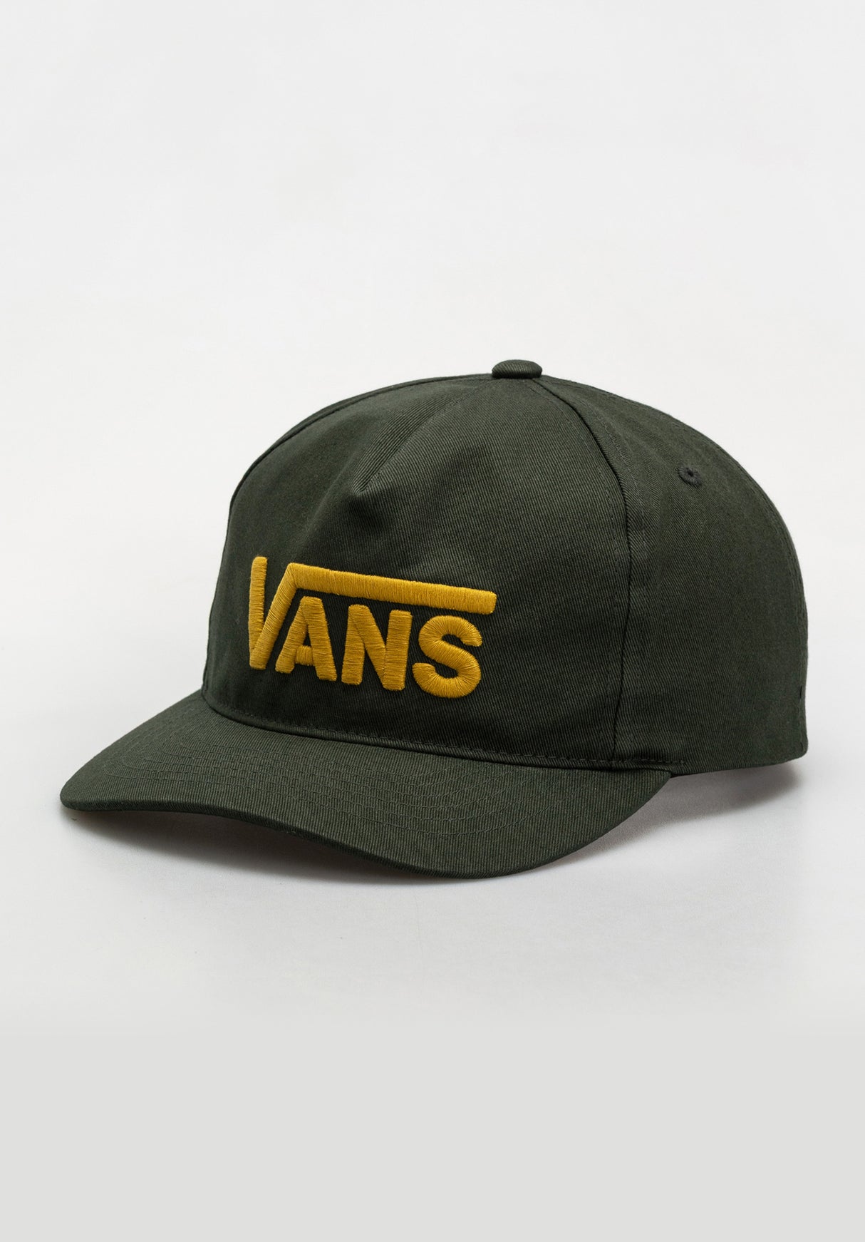 Drop V Logo Snapback driedkelp Vorderansicht