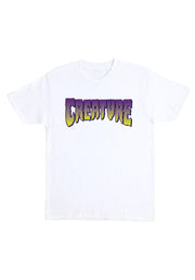 Creature Logo white-purple Vorderansicht