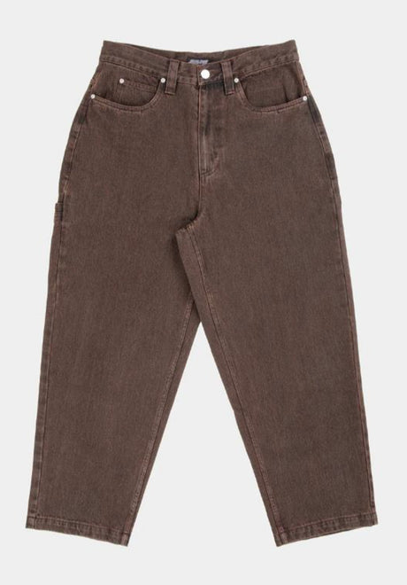 Santa-Cruz Railroad Jeans coffee – Vue de face