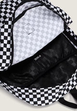 Old Skool Check Backpack black-white Closeup1