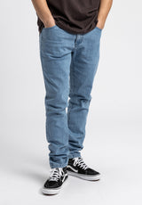 Carum lightbluedenim Rueckenansicht