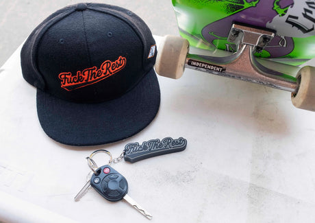 FTR Team Snapback Unstructured black Closeup1