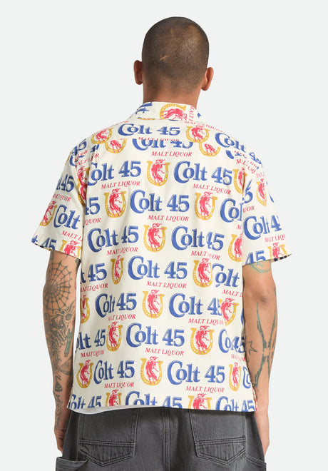 Brixton x Colt 45 Shirt-Shortsleeve multi – Back view