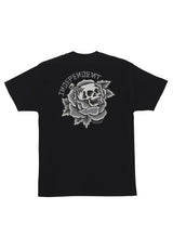 Dressen Skull Rose Heavyweight black Rueckenansicht