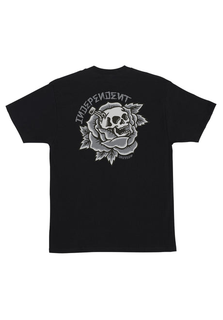 Dressen Skull Rose Heavyweight black Rueckenansicht