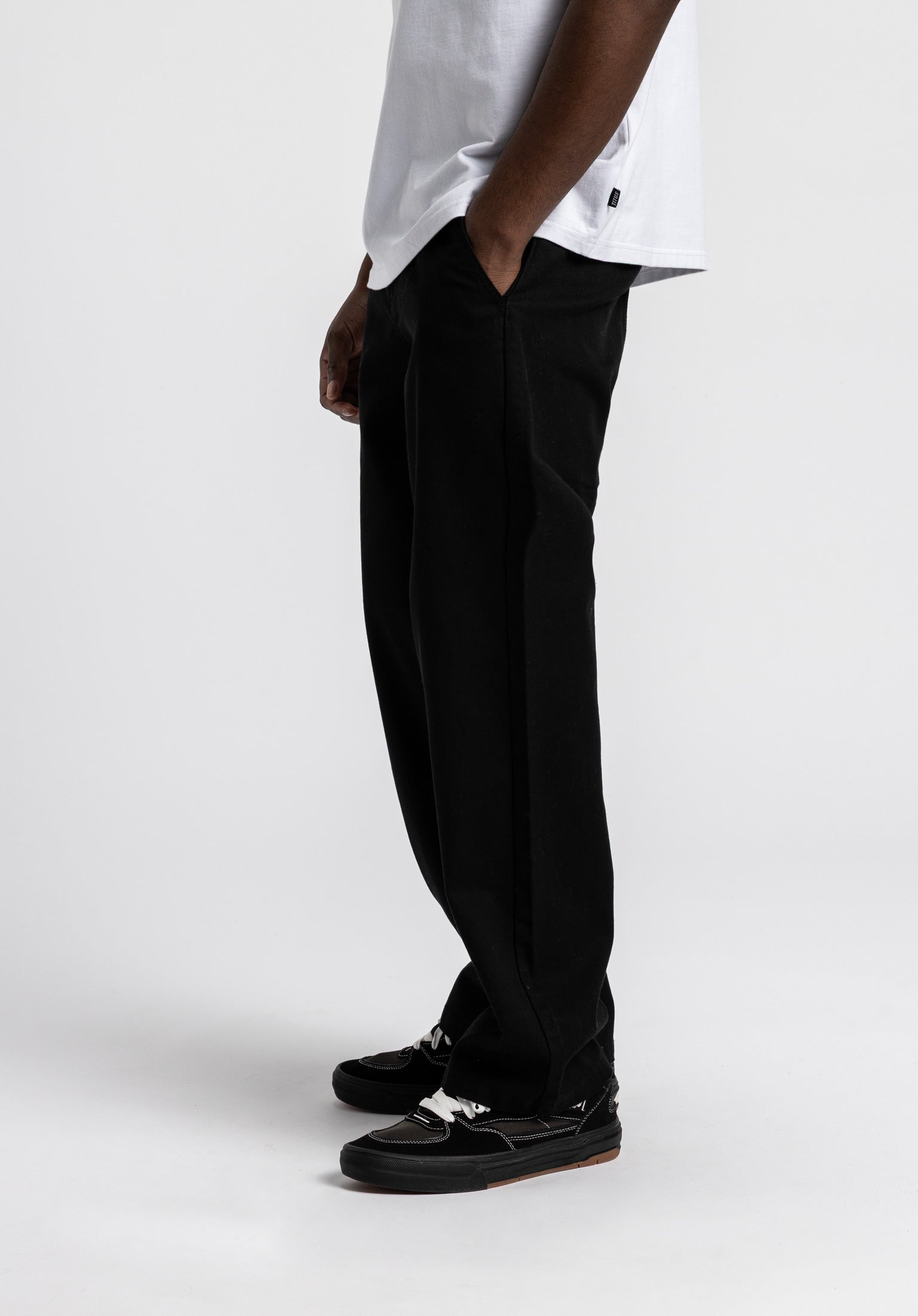 Regular Chino TITUS Chino- / Cloth pants in black for men