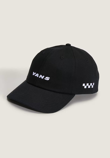Check Side Curved Bill Jockey black Vorderansicht