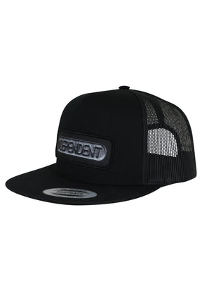 Sand Cast 5-Panel Mesh Structured High Snapback black Vorderansicht