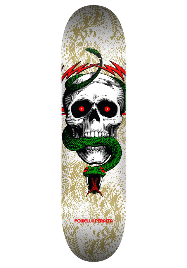 Skull & Snake Birch white-metallic gold Vorderansicht