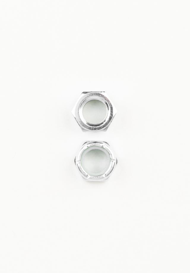 Kingpin Nuts Set of 2 silver Vorderansicht