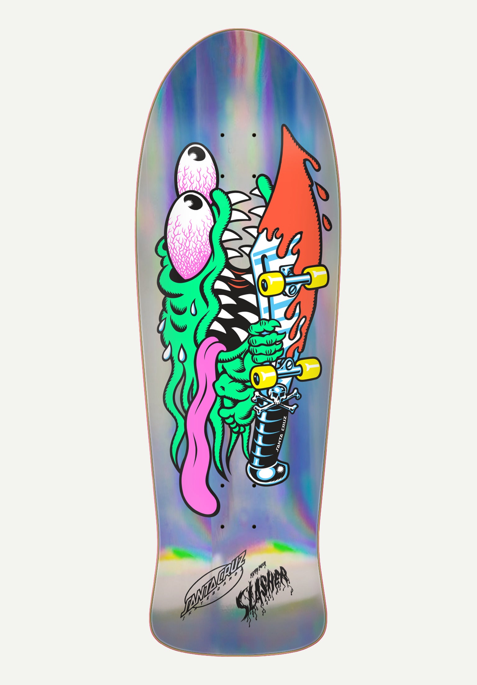 SantaCruz Meek Slasherスケボーデッキ 定価¥16500 Meek Slasher Reissue Santa-Cruz Deck in multicolored – TITUS