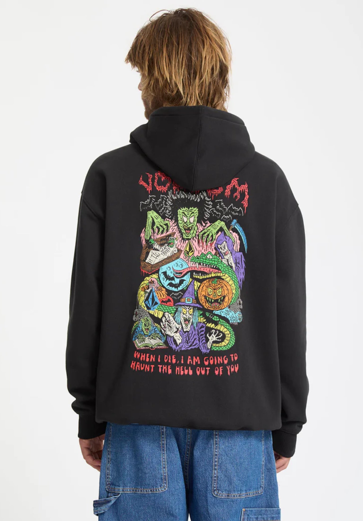 FA JJ Villard Volcom Hoodie in black for men – TITUS