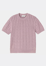 W Carter Knit T-Shirt pinkfoggarmentdyed Vorderansicht