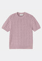W Carter Knit T-Shirt pinkfoggarmentdyed Vorderansicht