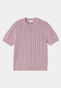 W Carter Knit T-Shirt pinkfoggarmentdyed Vorderansicht