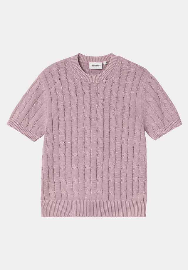 W Carter Knit T-Shirt pinkfoggarmentdyed Vorderansicht