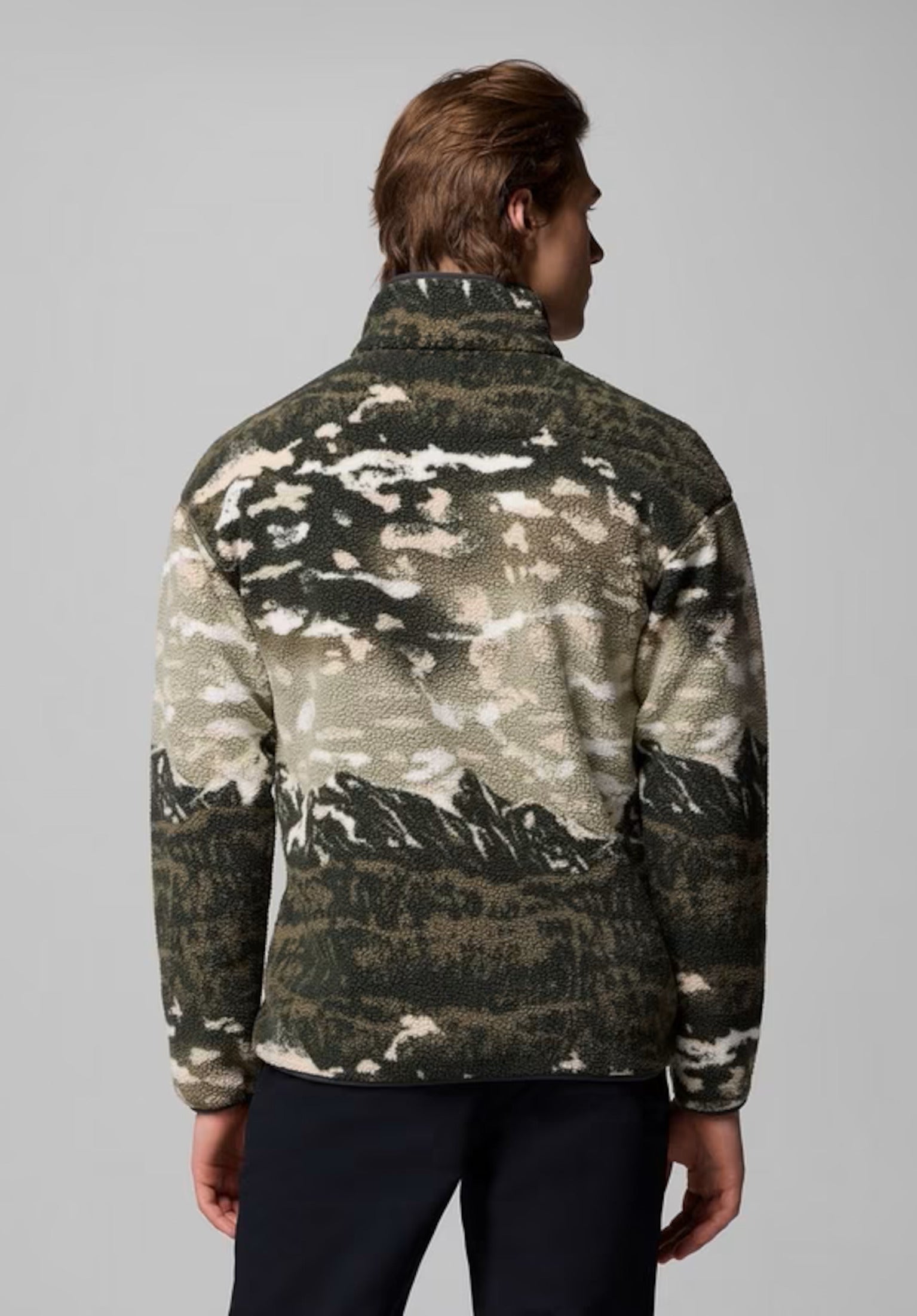 hide2ページ Helvetia II Printed Half Snap Fleece Columbia Tussenseizoensjas in