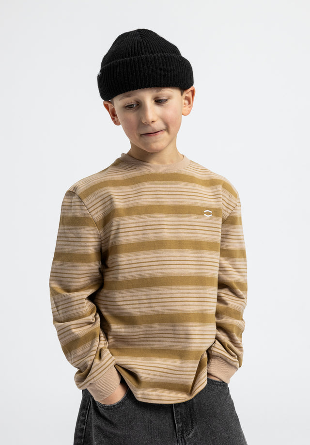 Icon Stripes Kids ocker-striped Vorderansicht