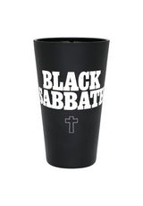 x Black Sabbath Pint Glass black-frosted Vorderansicht