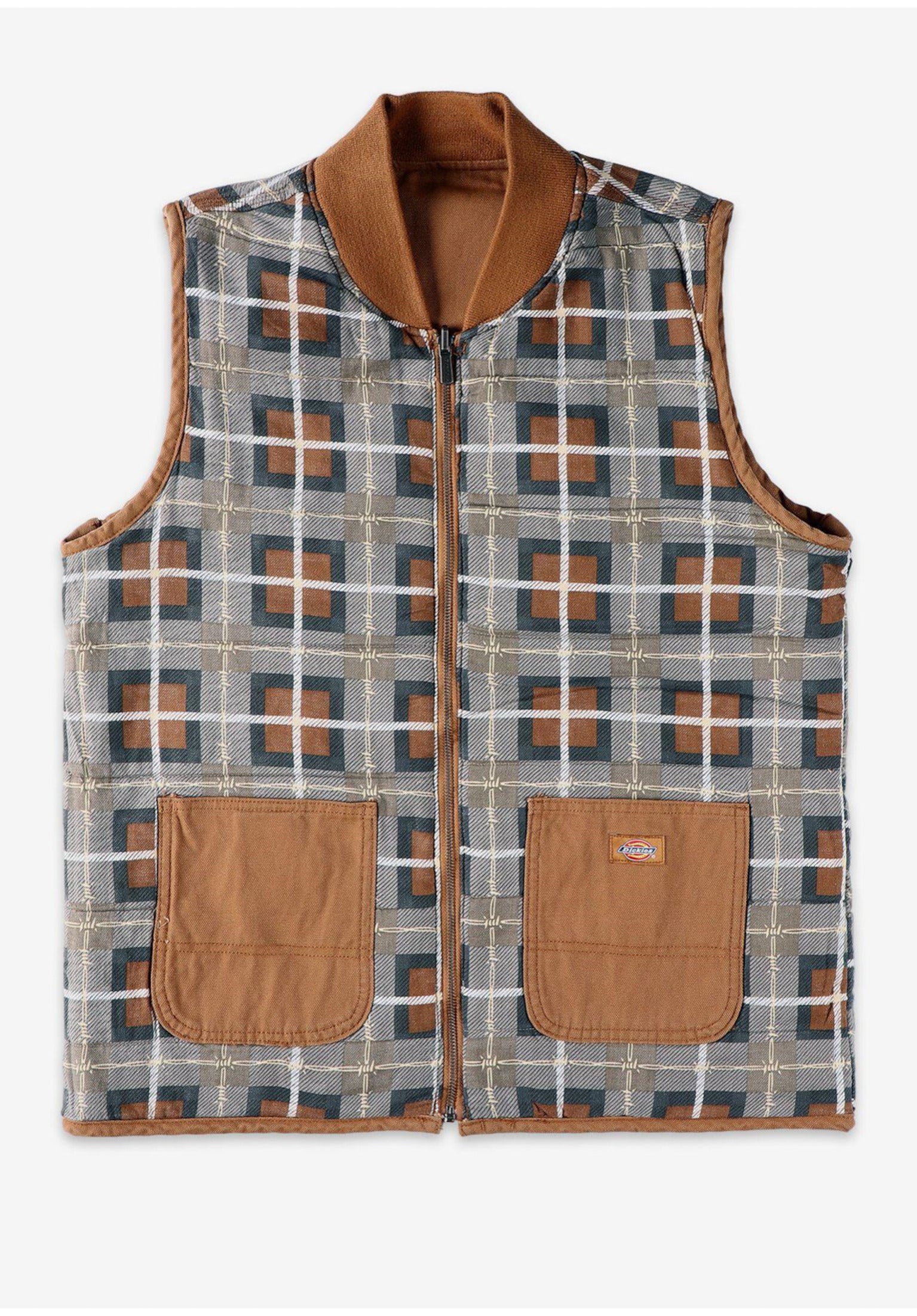 三軒茶屋us Dickies Hunting Vest x Thrasher Dickies Vest in brownduck for men – TITUS