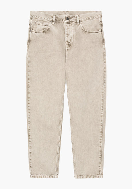 Carhartt WIP Newel Pant (Maitland / cropped) Jeans shalechalkwash – Vooraanzicht