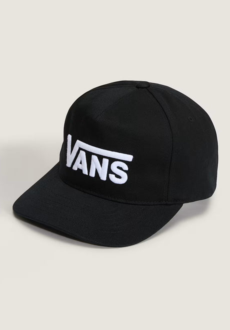 Drop V Logo Snapback black Vorderansicht