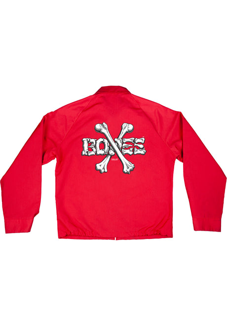 Cross Bones red Rueckenansicht