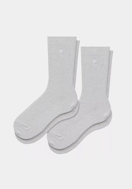 Madison 2 Pack Socks ashheather-white Vorderansicht