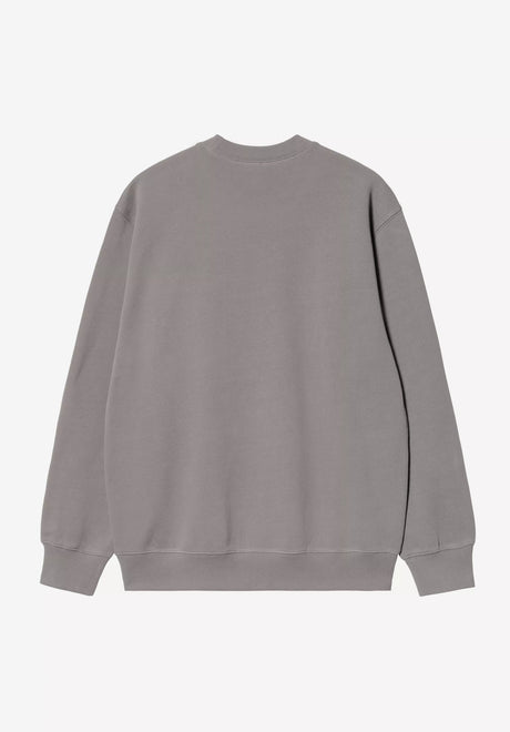 Carhartt Sweatshirt shadygrey-darknavy Rueckenansicht