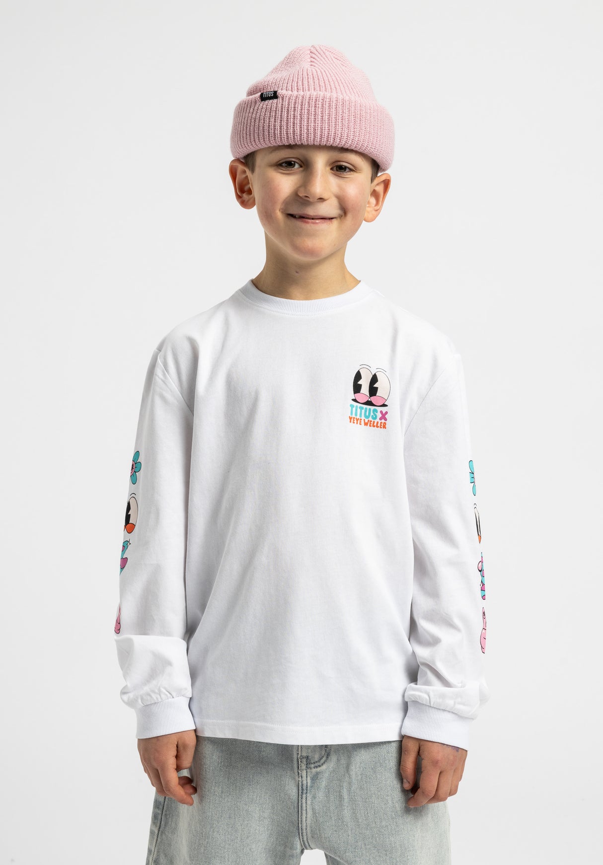 x YEYE WELLER Keep Rollin' Kids white Rueckenansicht