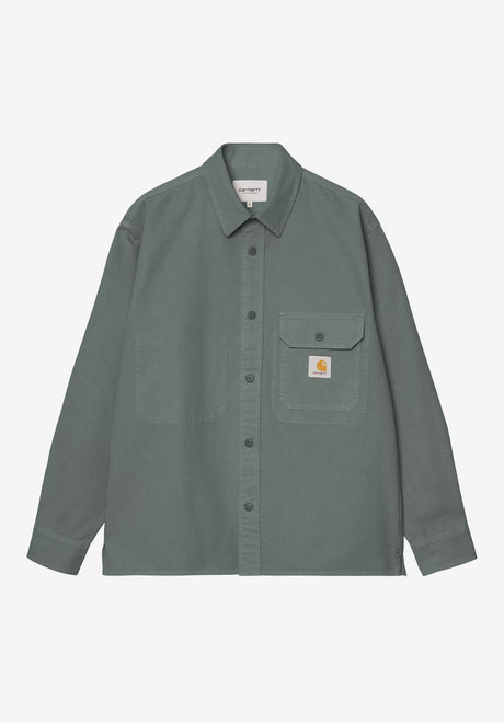 Reno Shirt Jac velvetgreen Vorderansicht