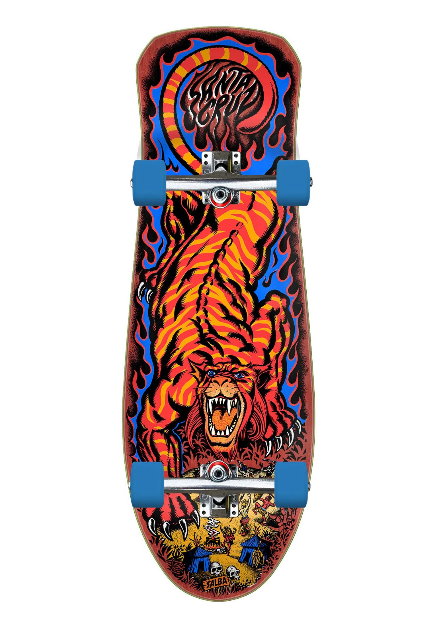 Salba Tiger Shaped Santa-Cruz Cruiser Complete in multicolored – TITUS