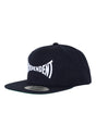 Span Embroidered 6-Panel Structured Snapback darknavy-white Vorderansicht