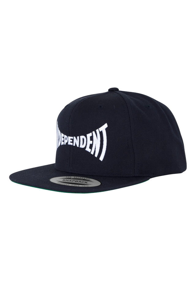 Span Embroidered 6-Panel Structured Snapback darknavy-white Vorderansicht