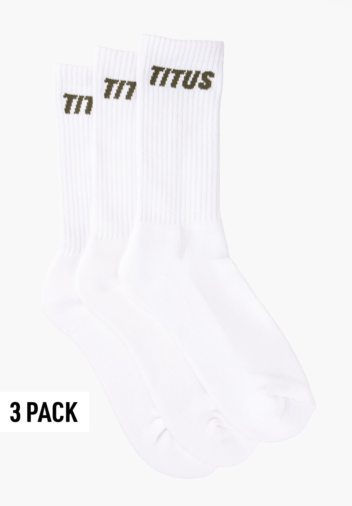 Named 3 Pack white-darkolive Vorderansicht