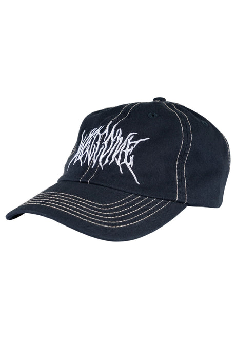 Welcome Caste 6-Panel Unstructured Gorra navy-white – Vista frontal